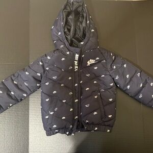 Nike Kids' Dark Blue Hooded Jacket